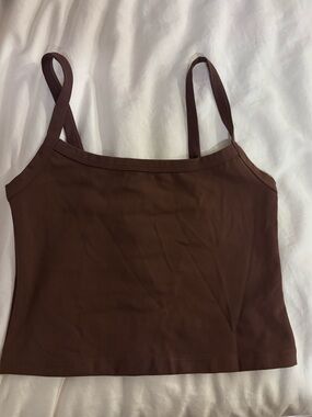WeWoreWhat Brown Stretch Cami Tank
